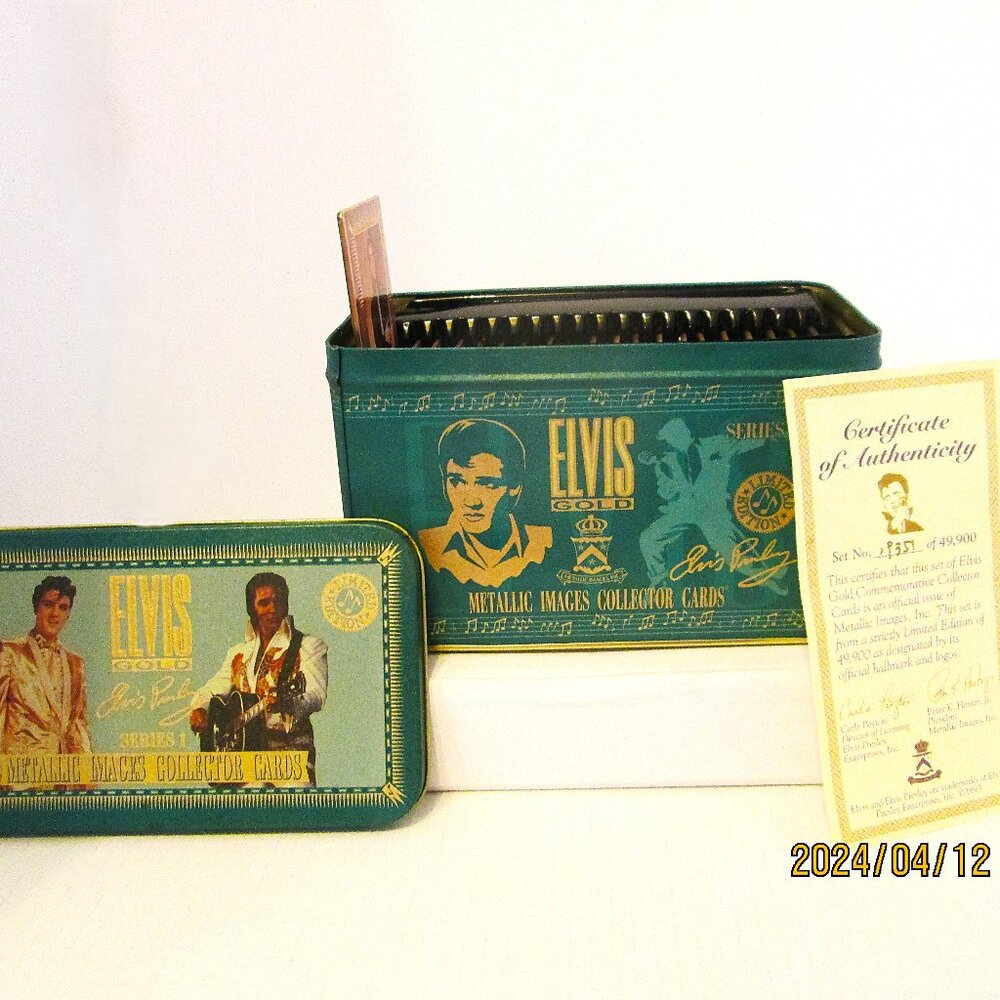 Vintage Elvis (Presley)Gold Metallic Collector cards Series 1, Metallic Images I